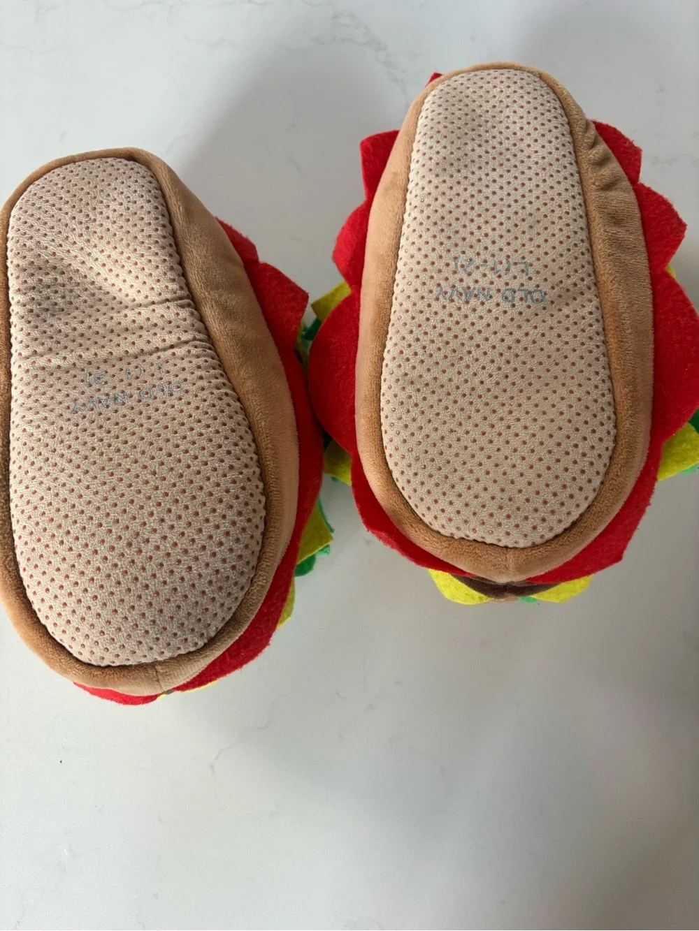 Old Navy Hamburger Slippers Size- L (1-2)